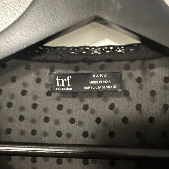 Zara TRF Collection Women's Blouse Size XL Black - Picture 3 of 4